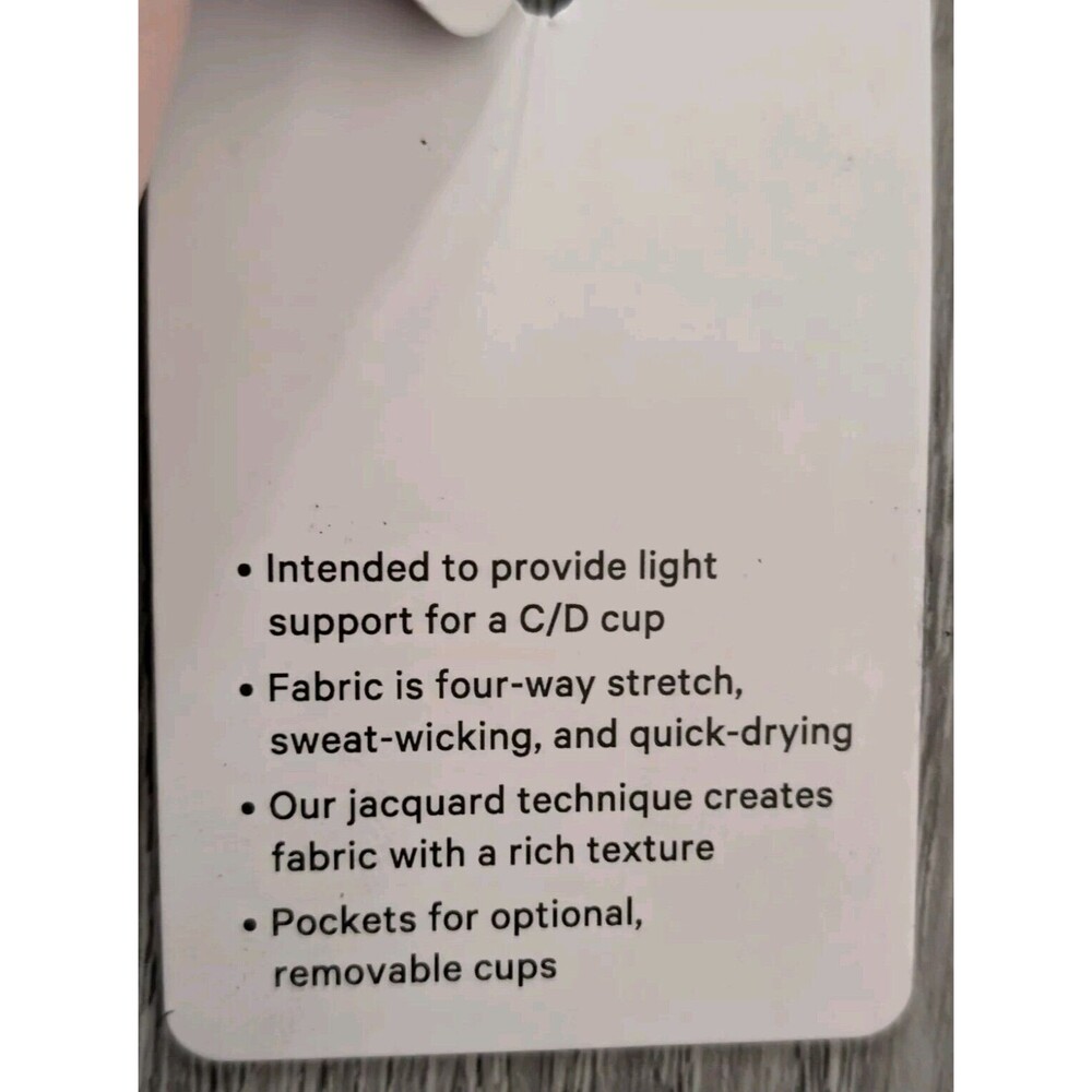 Lululemon Womens Bra Size 4 Free to Be Serene Longline Jaquard C/D NWT Ship Fast - Picture 8 of 15